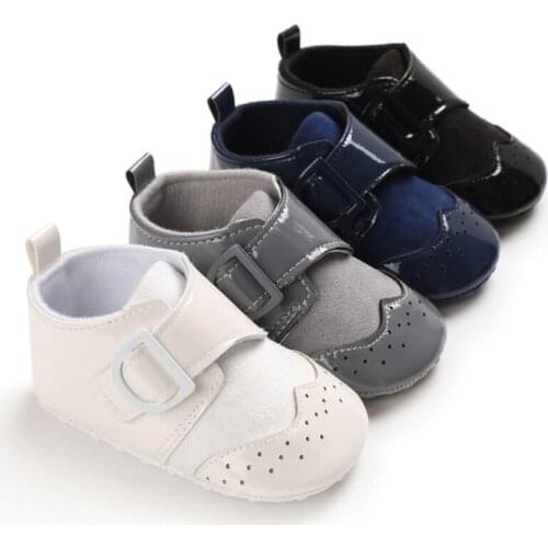 2021 Newborn Baby Boys Girls Casual Shoes Baby Shoes PU Leather Shoes Sports Sneakers Infant Toddler Soft Anti-slip Shoes