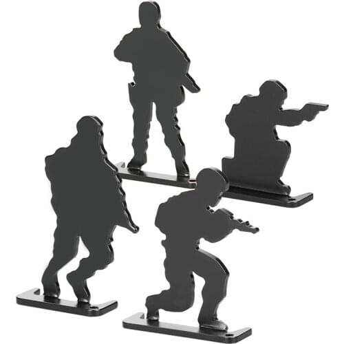 4Pcs Durable Airsoft Metal Shooting Target for Outdoor Hunting Training Tools