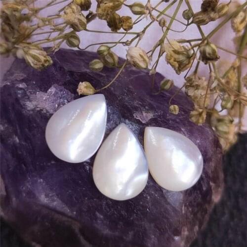 50pcs wholesale cute 8*12mm mother of pearl good quality pear shape jewelry accessories