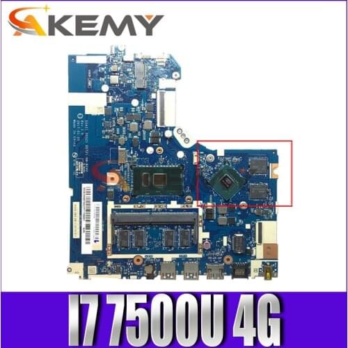 Akemy DG421 GD521 DG721 NM-B242 For Lenovo 320-15ISK 520-15ISK Notebook Motherboard CPU I7 7500U DDR4 4G RAM 100% Test Work