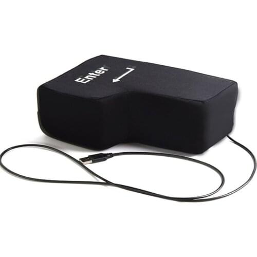 Hand Pillows USB Big Enter Key Computer Large Enter key Desktop Pillow Vent Enter Key Lightweight Office Accessories dropshiping