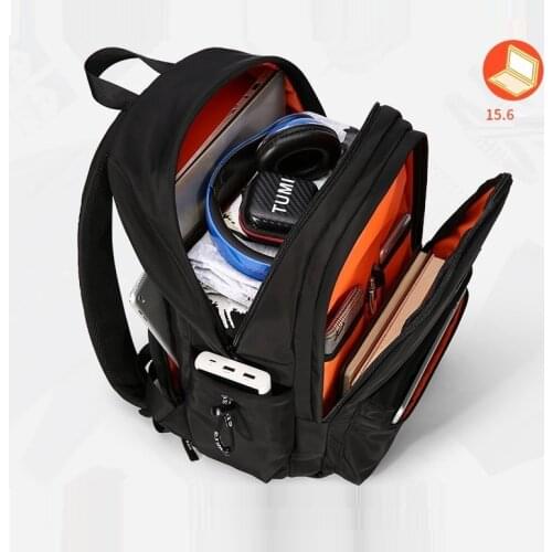 Tagdot Brand 15.6 Inch Laptop Bbackpack Male Multifunction Nylon Cloth Street Fashion Waterproof Backpack USB Travel School Bag