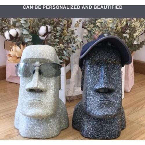 Innovative Tissue Box Easter Island Moai Shape Paper Holder Stone Figure Napkin Case For Home Car Restaurant Y
