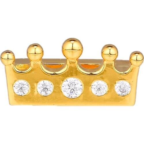 CKK 925 Sterling Silver Reflexions Crown Clip Charm, Shine Beads Original Jewelry Making Fits For Bracelets