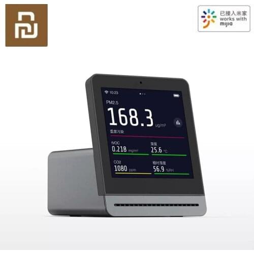 Youpin Qingping Air Detector Retina Touch IPS Screen Mobile Touch Operation With Mijia APP Pm2.5 Air Monitor for Indoor Outdoor