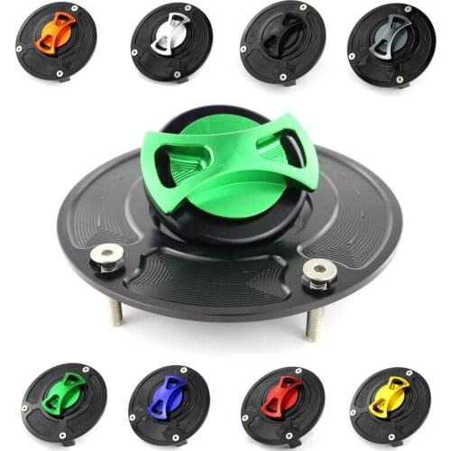 For Kawasaki Z1000 Z900 Z800 Z750 Ninja ZX6R 636 ER-6N ZX10R ZX1400 650R ZX14 ZX14R VERSYS 1000 CNC Fuel Gas Tank Cap Covers