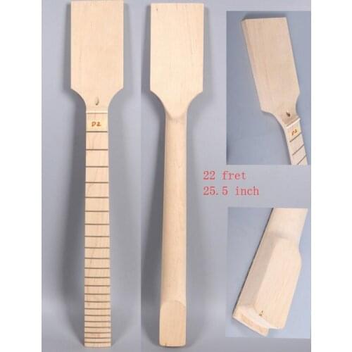 Electric Guitar Neck Paddle 22 Fret 25.5 Inch Maple Fretboard New