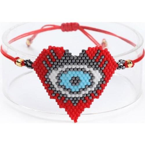 Go2Boho Evil Eye Bracelet Women Miyuki Mexican Heart Bracelet Inspired Jewelry Lucky Pulseras Beads Jewellery Gift Dropshipping