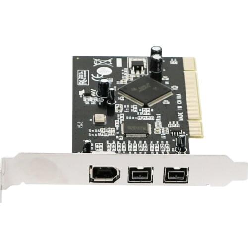 Add on Cards Combo PCI 2x IEEE 1394B 9Pin 9P & 1x 1394A 6Pin 1394 Extension Adapter PCI Controller Card for Firewire Desktop PC