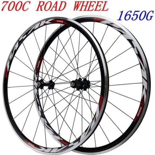 Aluminum Alloy Four Bearing Road Wheel Set 700C Road Wheel Set Bicycle Wheel 11 Speed C Brake V Brake