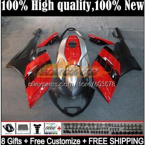 Body For BMW K 1200 S 1200S K1200S 05 06 07 08 09 10 47CL.3 K1200 S K-1200S 2005 2006 2007 2008 2009 2010 Fairing red black