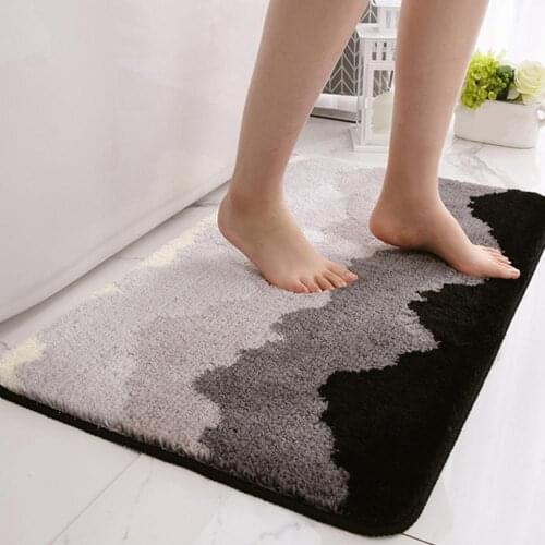Bathroom Mat Classic Geometric Pattern Anti-slip Water Absorption Bathroom Kitchen Entryway Floor Bath Rug Carpet Home Decor