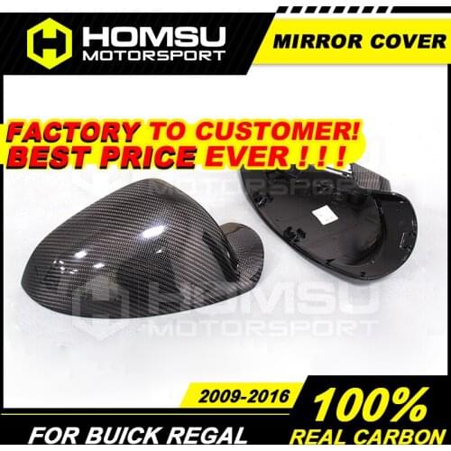 Carbon Fiber Mirror Cover For Bui-ck Re-gal Carbon Fiber Mirror Cover Rear View Mirror 2009-2016 replacement On side mirror