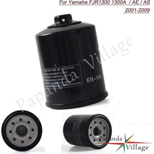 For Yamaha FJR1300 1300A AE AS 2001-2009 KN-148 Oil Filter Motorcycle Accessories Engine Oil Cleaner