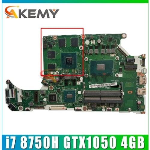 For ACER AN515-52 AN515 Laptop motherboard DH5VF LA-F951P CPU i7 8750H GPU GTX1050 4GB Test OK Mainboard