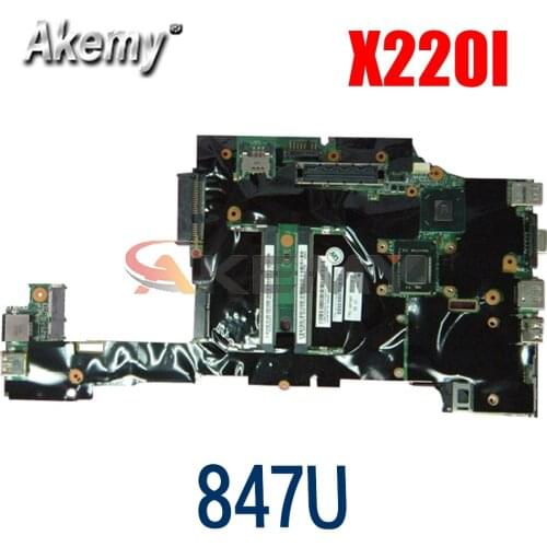 Laptop motherboard For LENOVO Thinkpad X220 X220I Core SR08N Celeron 847 Mainboard H0225-3