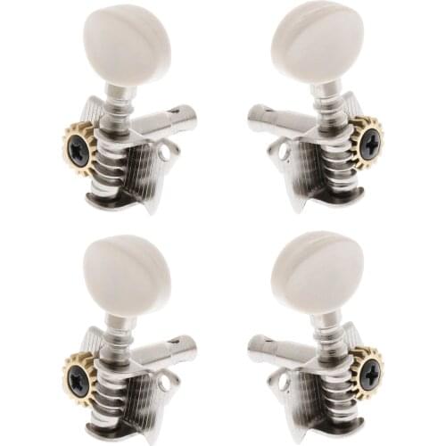 Pack of 4 2L2R Metal Open Ukulele Tuning Pegs 4-string Guitar Machine Heads DIY