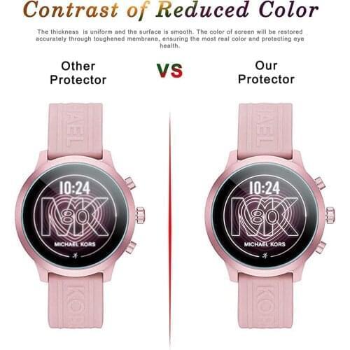9H 3PCS Smart Watch Screen Protector Hard Tempered Glass Screen Protector For MK Access GO With Extremely High Hardness