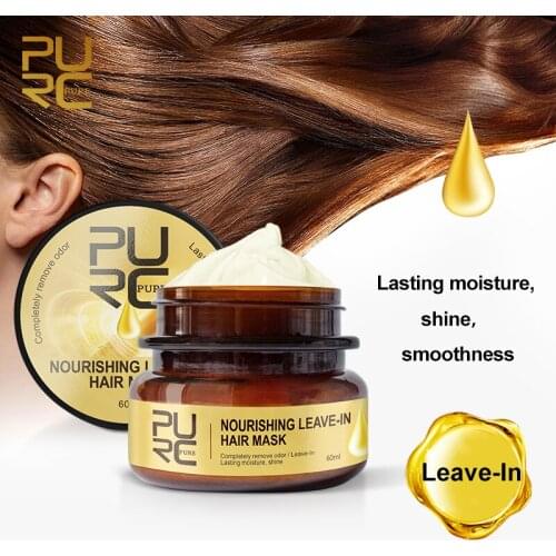 PURC Morocco Argan Oil Hair Mask Hair & Scalp Treatment Smoothing Repair Damaged Hair Care 60ml
