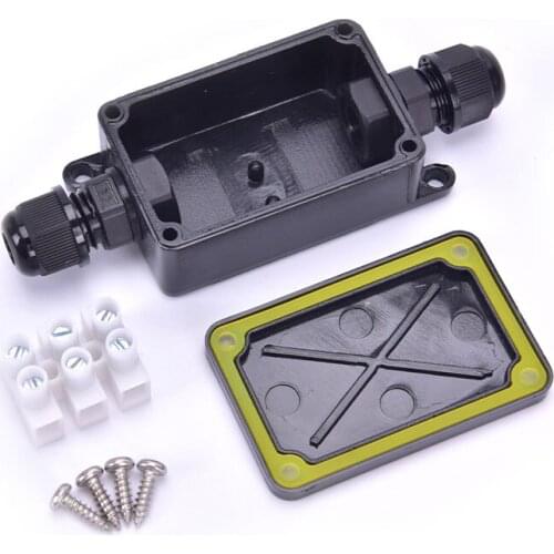 Junction Box IP66 Waterproof UV Sunproof Outdoor Multiple ways Plastic Electrical Junction Box Case Cable Wire Connector Protect