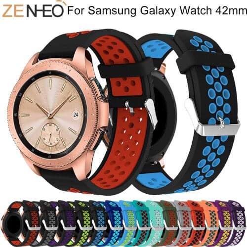 Rubber Strap for Samsung galaxy Watch 42mm Bands Replacement Bracelet Strap For Huami Amazfit Bip 20mm Watchband For Gear S2