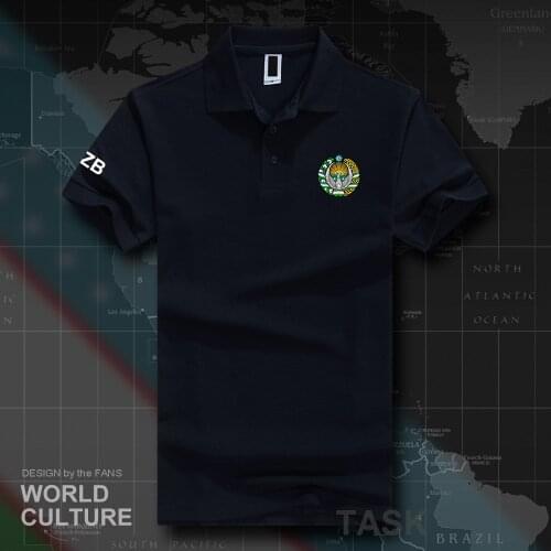 Uzbekistan Uzbekistani UZB O'zbekiston polo shirts men short sleeve white brands printed for country 2018 cotton nation team 20
