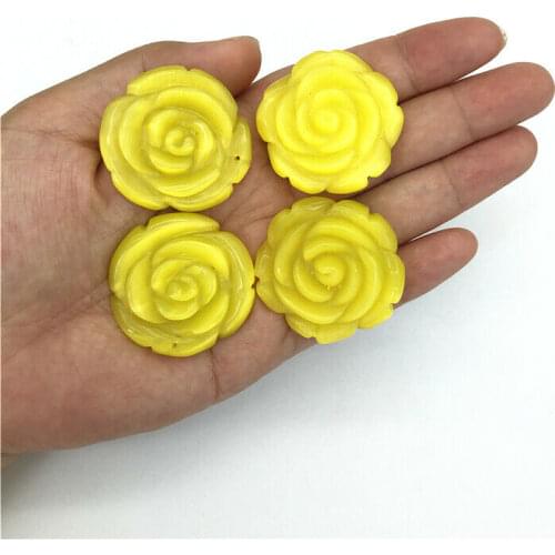 Cute Yellow Cat Eye Rose Flower Shaped Hand Carved Crystal Stones Healing Decor DIY Decorative Quartz Crystals