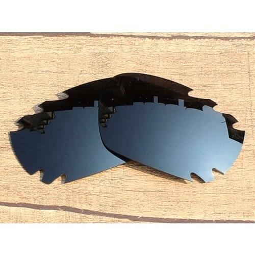 Vonxyz Stealth Black Polycarbonate Replacement Lenses for-Oakley Jawbone Vented Frame