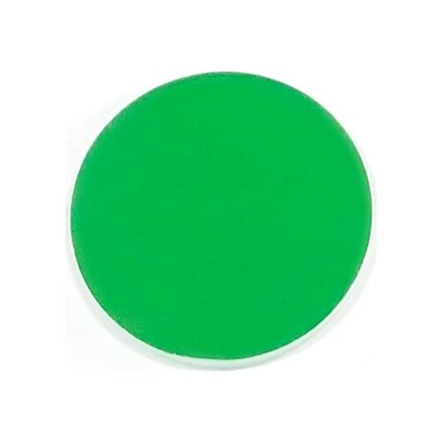 Green Color Coated Glass Lens 14.2*1.2mm 21.6*1.85mm 29.05*1.85mm 36.2*2.0mm 41.5*2.05mm 54.2*1.9mm