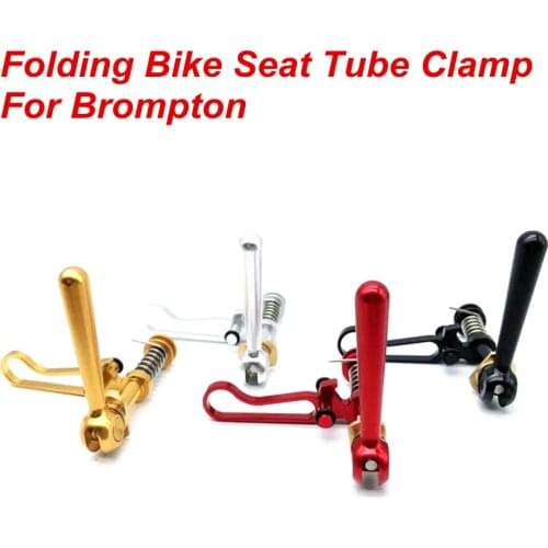 Ultralight Aluminum Alloy Folding Bicycle Seatpost Clamp BMX Bike Seat Tube Clips For 3 Sixty Brompton Bike Accessories