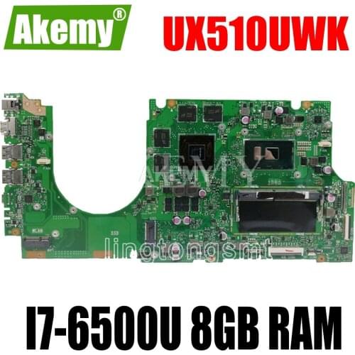 UX510UWK motherboard I7-6500U 8GB RAM For Asus UX510 UX510U UX510UX laptop motherboard UX510UXK mainboard UX510UWK motherboard