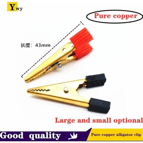 10PCS pure copper alligator clip large small electrician clip power supply clip battery clip wire clip power test test clip