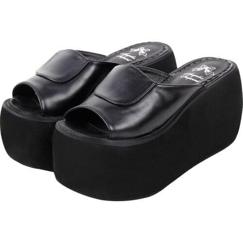 Angelic imprint woman Gothic lolita cosplay punk shoes lady high heels pumps girl princess summer dress party sandals PU 8807