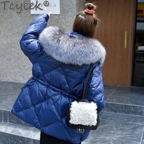 Women Winter Down Jacket Thicken Hooded Woman Parkas Fox Fur Collar Long Fashion Coat Female Jackets Womens Clothing 29955