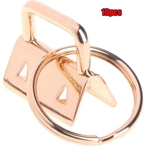 10Pcs Key Fob Hardware 25mm keychain Split Ring For Wrist Wristlets Cotton Tail Clip