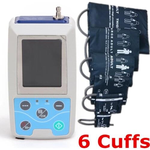 24 hours Ambulatory Blood Pressure Monitor System ABPM Free 6 cuffs! ABPM50