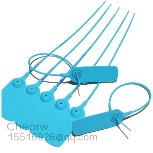 295mm plastic seals 100piece adjustable plastic security seal with metal insert laser