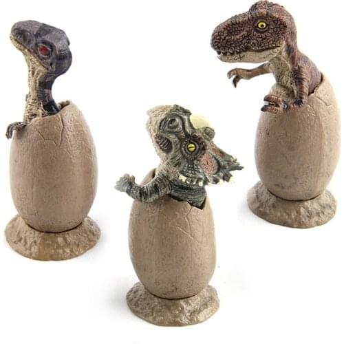 3pcs/Set Mini Hatching Dinosaur Eggs Kids Toy Growing Dinosaur Baby Action Figure