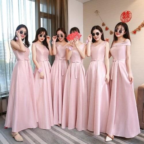 Sweet Memory Bridesmaid Dress 2019 New Long Bridesmaid Dresses Sister Annual Party Dress A2365