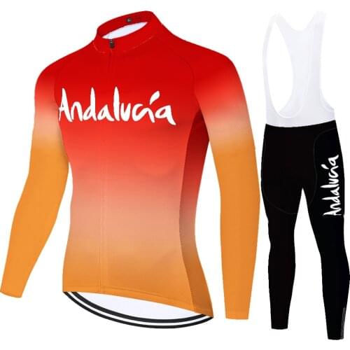 Andalucia Summer Spirng Equipamento Conjunto Para Equipacion Maillot Malliot 2021 Ropa Ciclismo Hombre Uniforme Ciclismo Hombre