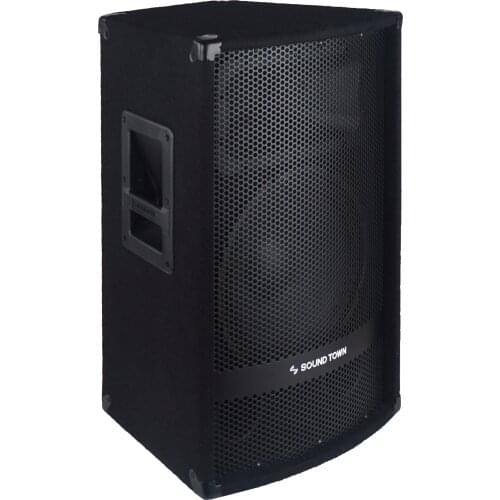 SOUND TOWN 12" 600W 2-Way Full-Range Passive DJ PA Pro Audio Speaker with Compression Driver (METIS-112)