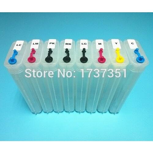 280ml 8 color refill ink cartridge for HP 70 for HP Designjet z2100 printer with arc chip for hp70