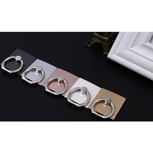 Ramdon Color Finger Ring Mobile Phone Stand Holder For iPhone Huawei Samsung cell Smart Round Phone Ring holder Car Mount Stand