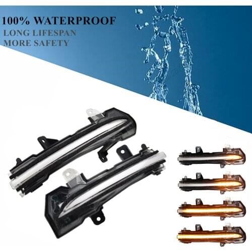 For Nissan Kicks Note 2017 2018 2019 update e-power Car LED Dynamic Turn Signal Light Sequential Side Mirror Indicator Blinker