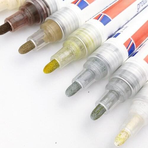 Home Tile Grout Pen Water Resistant Kitchen Instant Tile Repair Anti Mould Professional Gray /White Grout Marker