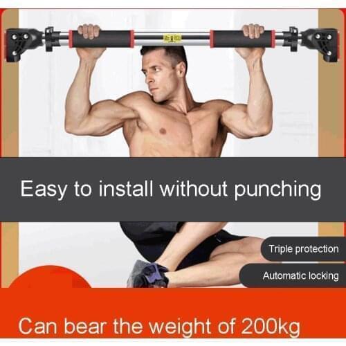 Door Horizontal Bars Steel Adjustable Home Gym Workout Chin push Up Pull Up Training Bar Sport Fitness Sit-ups Equipments 93-140