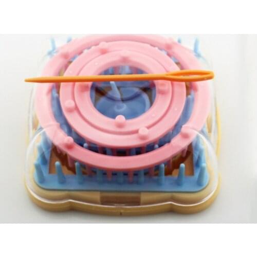 1PC Machine Weave Set Hand Knitting Tools Wool Yarn Needle Knit Flower Net Square Weaver DIY Craft Tool Square Knitting Tool