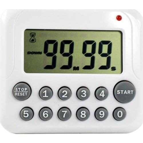 Kitchen Timer Cooking Alarm Count Down Up LCD Display Digital Clock Magnetic