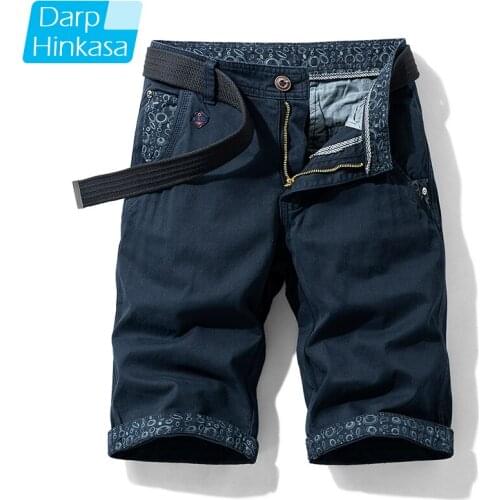 Summer New Hot Casual Fashion Shorts Mens Casual Loose Five-point Pants Mens Shorts Cotton Solid Color Casual