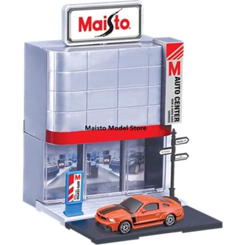 Maisto 1:64 Car Dealer DOWNTOWN SET City model die-cast precision model car Model collection gift